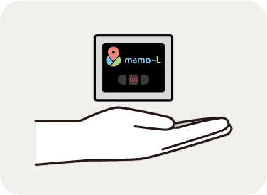 手のひらに収まる小型GPS端末